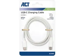 Kabel ACT 2.0 USB-C 60W 1 meter wit