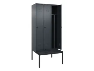 locker voor scheiding van kleding,HxBxD 2120x900x815mm,3vak - 2
