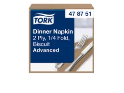 Tork 478751 Dinnerservet Advanced Biscuit 39x39cm