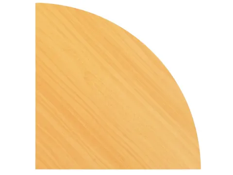 koppelelement voor bureau,90 °,HxBxD 740x800x800mm,blad beuken,rond