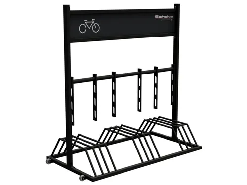 Mobiel fietsenrek,L 1300mm,6instelplaatsen,gebruik beide zijden