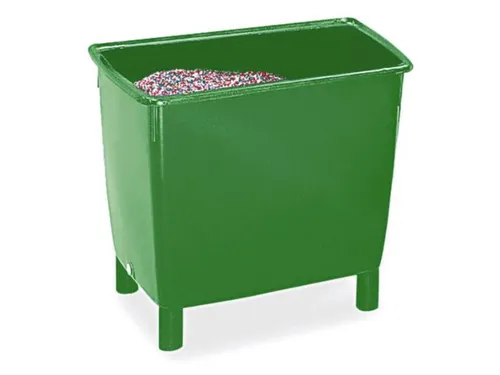 Hoekige Opslagbak Onderrijdbaar Hxbxd 830x945x725mm 400 Liter Groen
