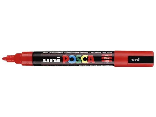 Verfstift Posca PC5M Medium Punt 1,8-2,5mm Rood