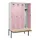 locker met bank,HxBxD 2120x1200x815mm,4vak,vak B 300mm,draaigrendel
