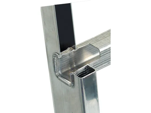 Échelle à corde 2x18 échelons lisse L 5 2-9 1m 2parties alu