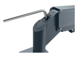 Monitorarm Leitz Ergo ruimtebesparend dubbel donkergrijs - 6