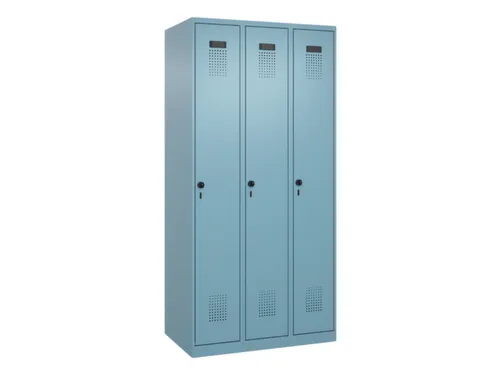 locker,HxBxD 1850x900x500mm,3vak,vak B 300mm,draaigrendel