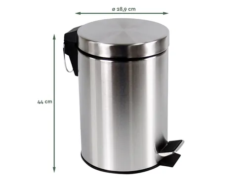 Pedaalemmer BRASQ 20 liter rvs
