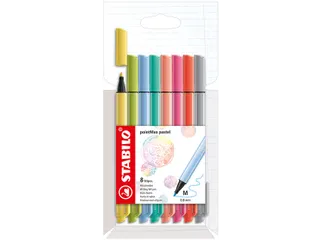 Viltstift STABILO pointMax 488/8 medium assorti pastel etui à 8 stuks - 2