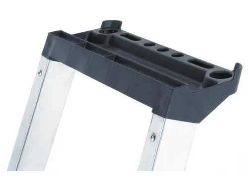 Boktrap Aluminium H 1 48m L 2 26m 7treden Platform Spreidbeveiliging