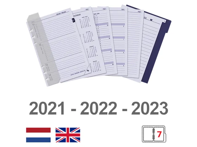 Organizer Kalpa A5 inclusief agenda 2026-2027 7dagen/2pagina's croco r