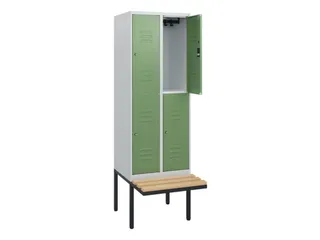 Dubbeldekse dekenkist,HxBxD 1950x600x815mm,2x2vak.,vak B 300mm - 2