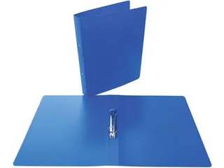 ringmap, voor ft A4, uit PP, 2 ringen van 25mm, blauw - 3