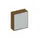 Schuifdeurkast 1150x1000x430mm Romp Noten Decor Front Lichtgrijs