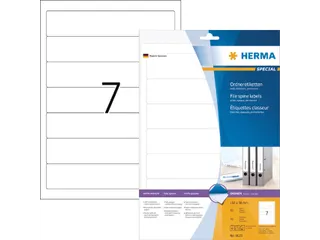 Herma 8620 Rugetiket smal 192x38mm Wit permanent klevend 70 stuks - 2
