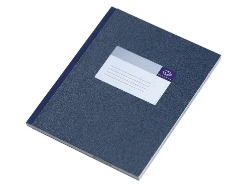 Notitieboek Djois Atlanta gelijmd 210x165mm 160blz lijn blauw