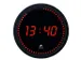 LED Horled moderne digitale zwarte wandklok 30 cm.