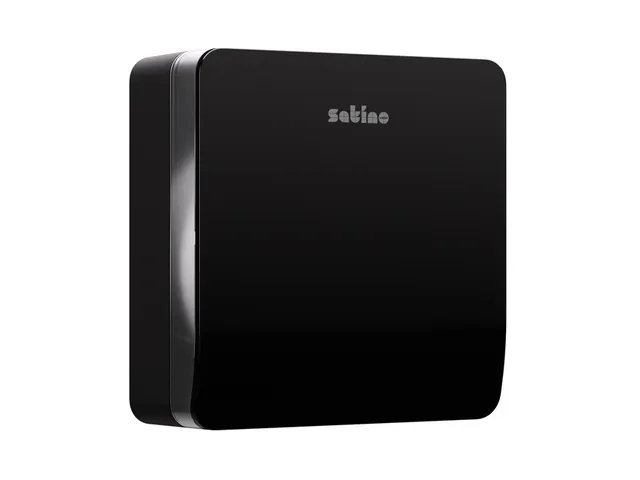 Toiletpapierdispenser Satino JT2 Hyginity jumbo L zwart 333407