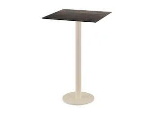 statafel,HxBxD 1090x700x700mm,rechthoekig,schotelvoet zandkleuren - 1