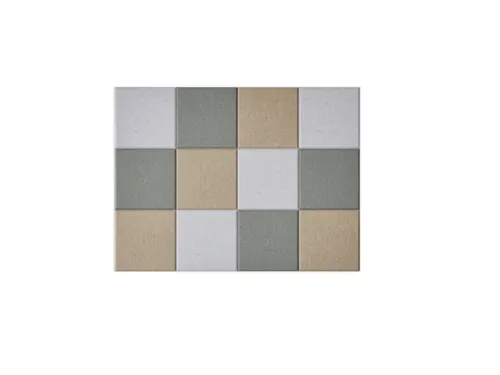 Akoestische PET-vilt wandtegels 30x30cm Combi beige 12 Stuks