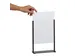 Kaarthouder Europel zwart metaal met acryl bord A4