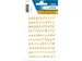 Etiket Herma 4152 8mm Letters A-Z Goud op Transparant 238 stuks