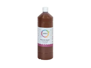 Plakkaatverf Qrea donkerbruin 1000ml - 2