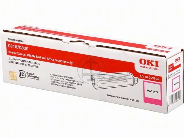 Tonercartridge Oki 44059106 C800 Magenta