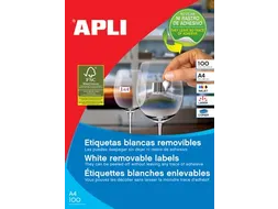 Apli Afneembare Witte Etiketten 97x42.4mm