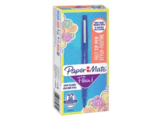 Fineliner Paper Mate Flair Original medium blauw - 3