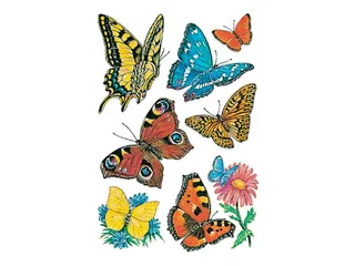 Sticker Etiket Herma 3801 Vlinders 24 stuks - 1
