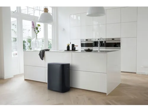 Afvalbak Bo Touch Bin 2x30 Liter Mat Zwart