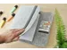 DESQ Schrijfmap A4 Dutch Design Grijs vilt met clipboard en elastiek