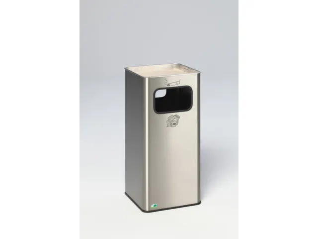 Combi-Asbak 705x330x330mm Rvs Asbakinzet Alu Zeef Verzinkt 38 Liter