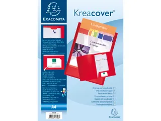 Presentatiemap Soepel PP Kreacover A4 Rood - 4