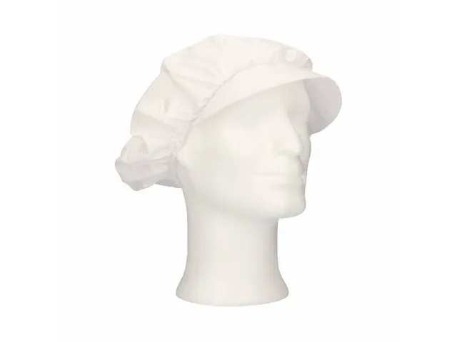 Charlotte avec rabat Polycoton Universel Blanc 100 pièces