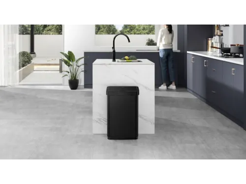 Afvalbak EcoNova Sensor Bin 50 liter Mat Zwart