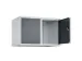 opzetkast,v. locker,2vak.,vak B 400mm,HxBxD 500x800x500mm,cilinderslot