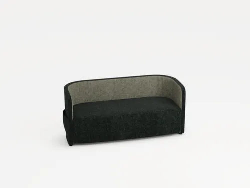 sofa,2-zits,stof antracietgrijs/lichtgrijs,HxBxD 760x1570x760mm
