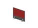 panneau de rehausse,p. table de bureau,MS-gris foncé,BN4011-rouge