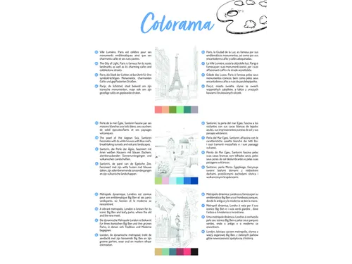 Kleurboek Clairefontaine Odelia A4 Steden