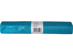 Vuilniszak 20 micron 70x110cm 120L HDPE blauw Rol van 25 stuks