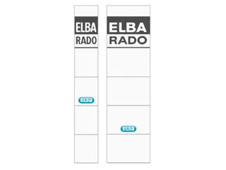 Rug-insteekkaart Elba Rado breed 44x159mm wit 10 stuks - 3