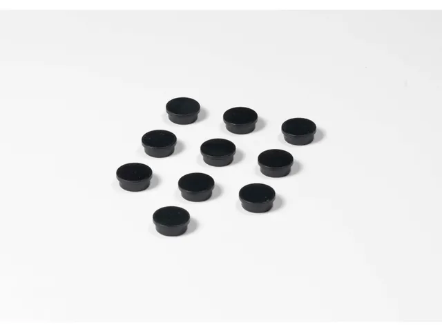 Memomagneten Smit Visual Rond 20mm Zwart 10 stuks