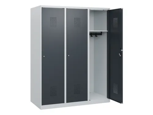schoollocker,HxBxD 1530x1200x500mm,3vak,vak B 400mm,cil.-slot
