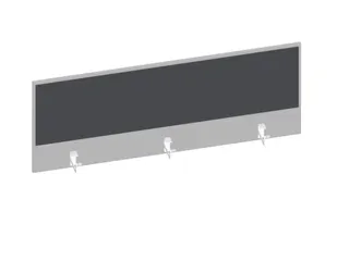 baliepaneel bureau aanbouw achter MP-lichtgrijs antraciet 1400mm - 1