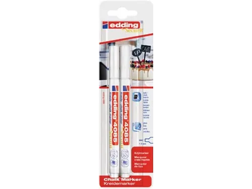 Krijtmarker e-4085 ronde punt van 1 - 2 mm 2 stuks