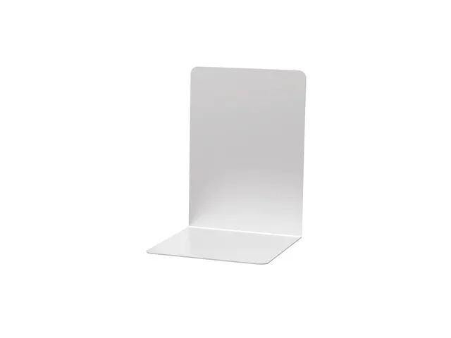 Boekensteun MAUL aluminium 16x15x21cm set 2 zilver