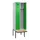 locker met bank,voor scheiding van kleding,HxBxD 2120x600x815mm,2vak
