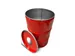 The Binbin Plastic met inwerpopening 200 Liter Rood